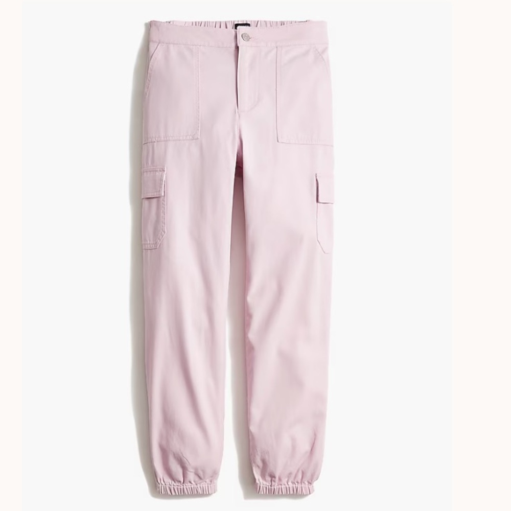 J. Crew Pink Cargo Joggers NWT - Size 14 - Picture 2 of 10
